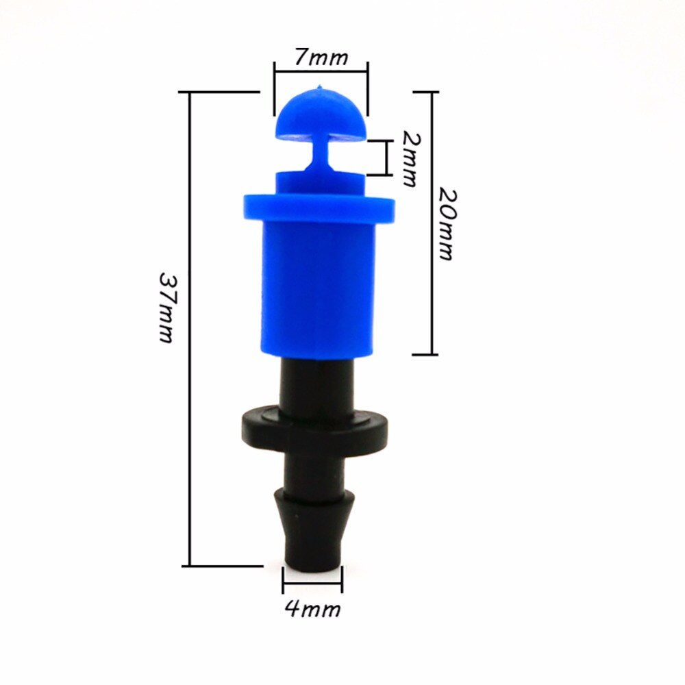 100 Pcs 360 Degrees Refraction Micro Spray With 1/4&#39; Connector For Trees Orchard Garden Spray Microjet Micro Drip Irrigation