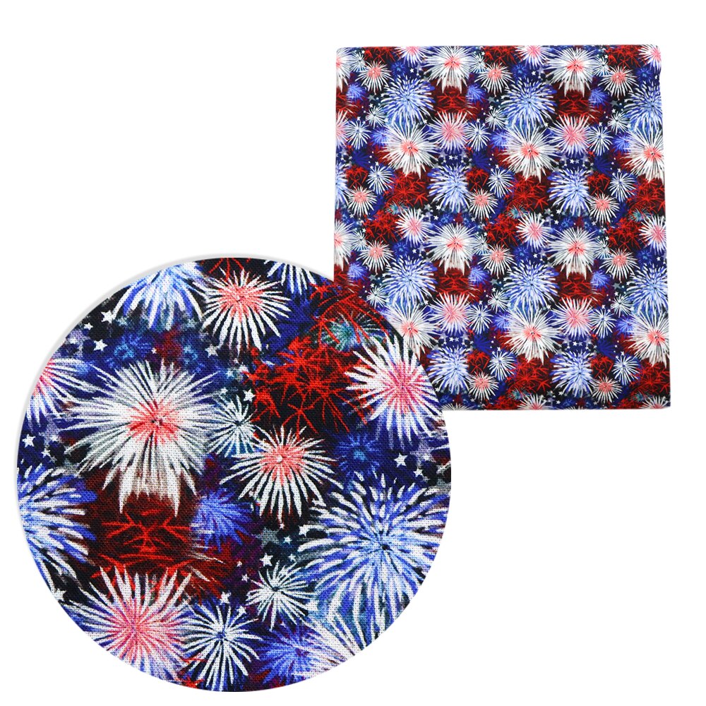 Fourth of July Printed 100% Cotton Fabric Patchwork Sewing Quilting Fabrics Needlework For Tissue DIY Cloth Sew Dress,1Yc17706: 1088756