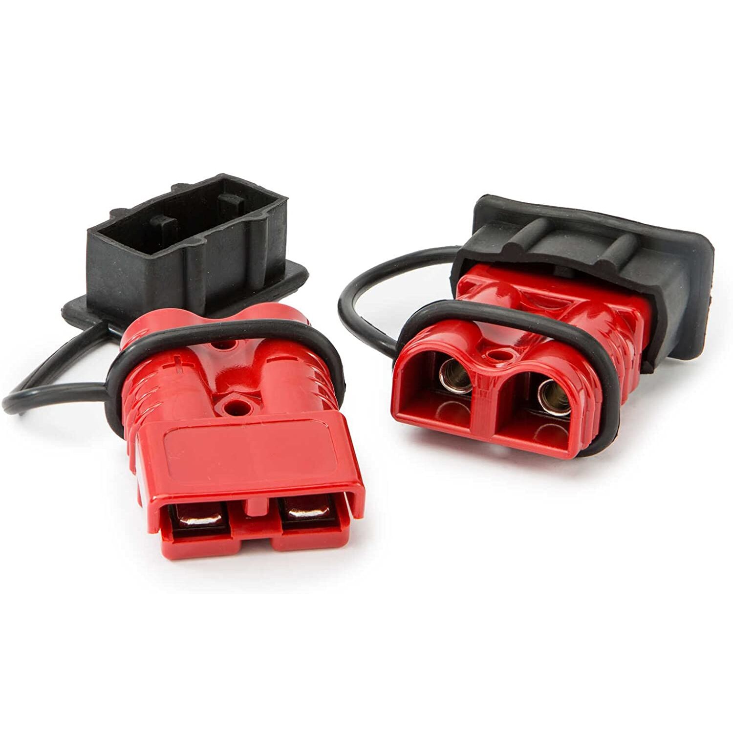 Battery Quick Connect Disconnect Electrical Plug 10 Gauge 50 Amps for Recovery Winch or Trailer 2 Pack