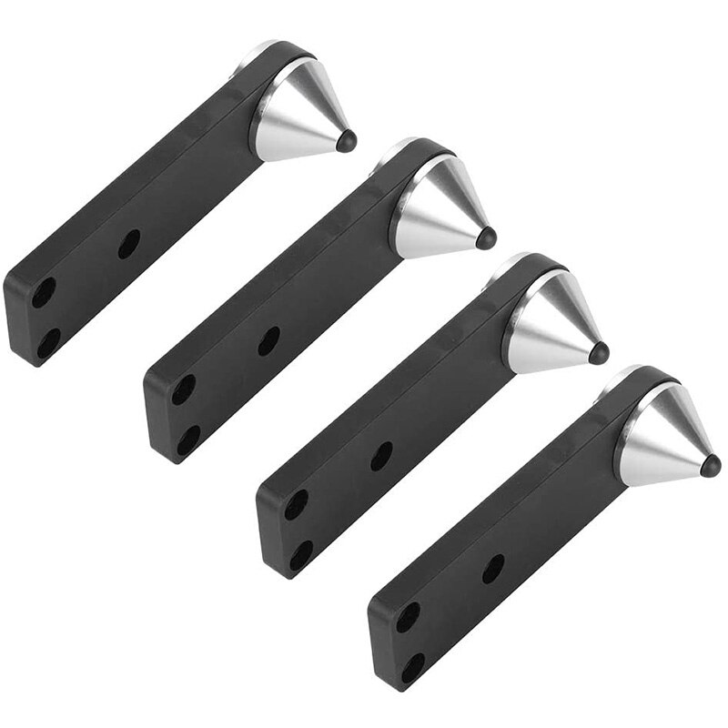 4PCS Speaker Mounts - Shockproof TPU Plastic - Subwoofer Spike Brackets - Modular Speaker Feet