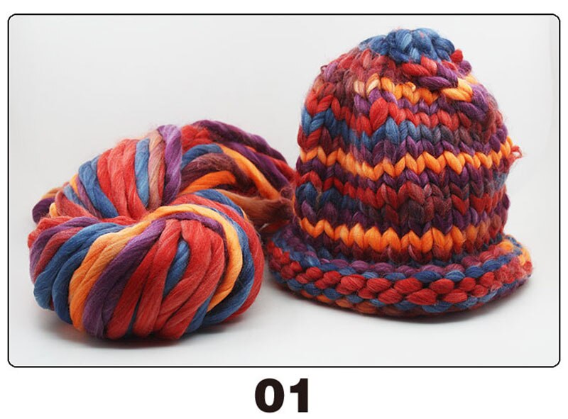 250g/roll Grof Wol Ijslandse Wol Garen Grote Dikke Garen voor Breien Hoed/Tapijt Mat Hand Breien haak Garen: 1