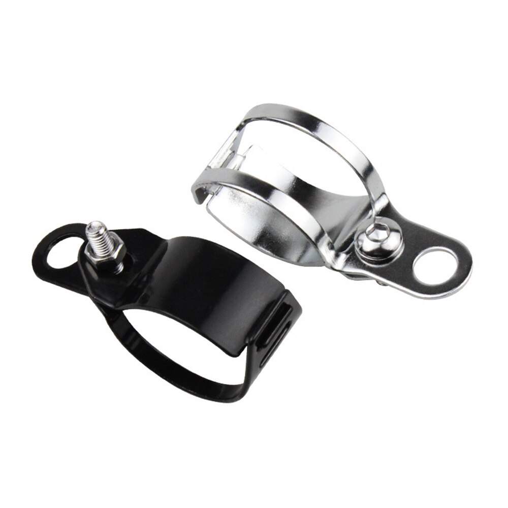 2pcs/set Motorcycle Mount Turn Signal Bracket Flasher Bracket Flashing Indicator Bracket Fork Mounting Clips for ATV/Motorcycle