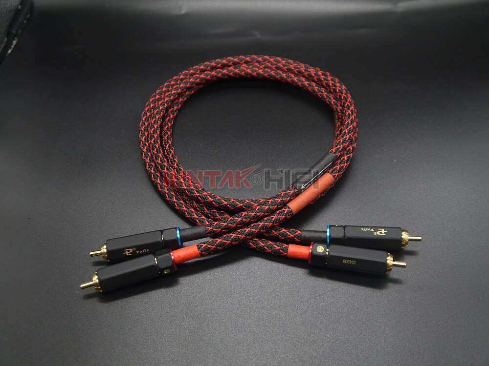 2Pcs/Pair CANARE Audio Grade RCA Cable W/ Budweiser Self-locking Male RCA to RCA HIFI For Amplifier DAC TV