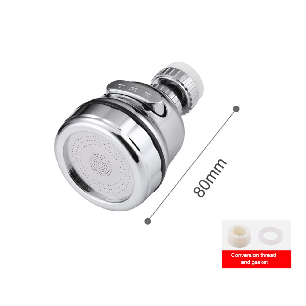 High Pressure Kitchen Faucet Extender Rotatable Faucet Aerator Water Saving Tap Nozzle Adapter Bathroom Sink Accessories: A