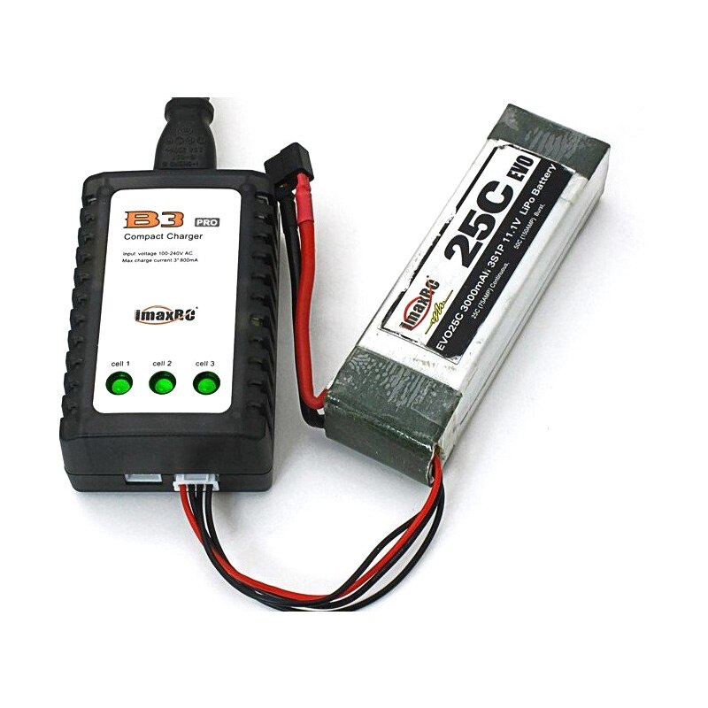 Cargador compacto de batería Lipo IMAX B3 PRO 7,4 V 11,1 V 2S 3S 110-240V cargador de fuente de alimentación Lipo enchufe de la UE para piezas de helicóptero RC