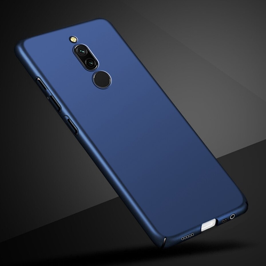 Dla ochraniacz Xiaomi Redmi 8 skrzynki pokrywa ultra cienki cienki twardy obudowa na telefon na zderzak Xiaomi Redmi8 Xiomi Redmi 8 Fundas: królewski niebieski
