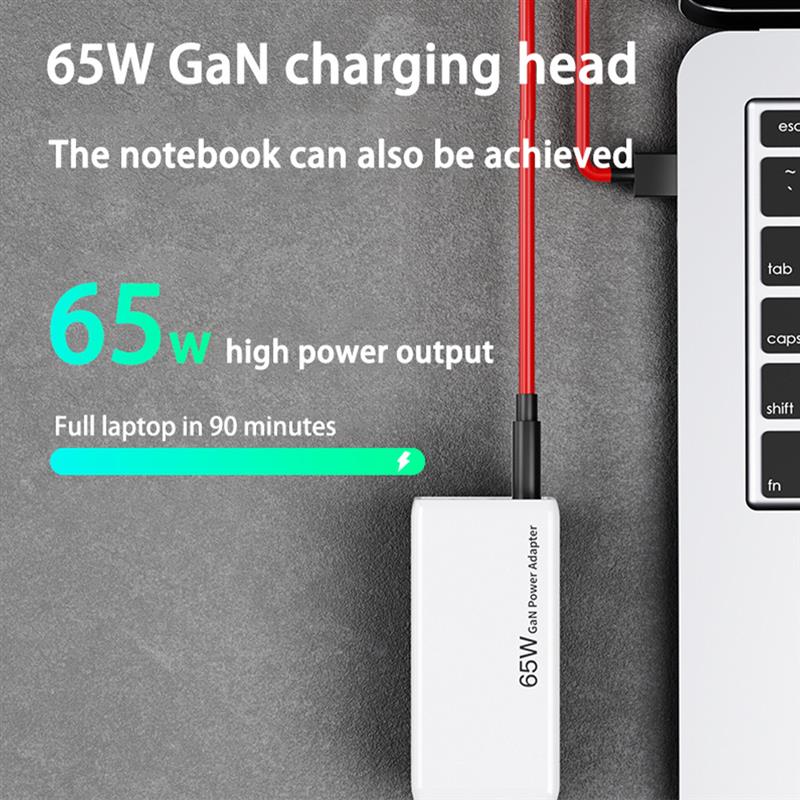 GaN 65W ładowarka USB C PD szybkie ładowanie 4.0 3.0 QC4.0 QC PD3.0 PD USB-C typ C szybka ładowarka USB dla iPhone 12 Pro Max Macbook