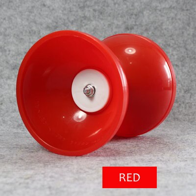 10 Color Fixed Axis Kongzhu 128mm(D) 140mm(H) 249g Set Packing Diabolo/Sticks/Strings/Bag: Red