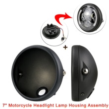 Universal 7" Led Car Motorcycle Headlight Shells 7 inch led Light Housing Bucket For KAWASAKI Honda Yamaha Chopper Cafe Racer