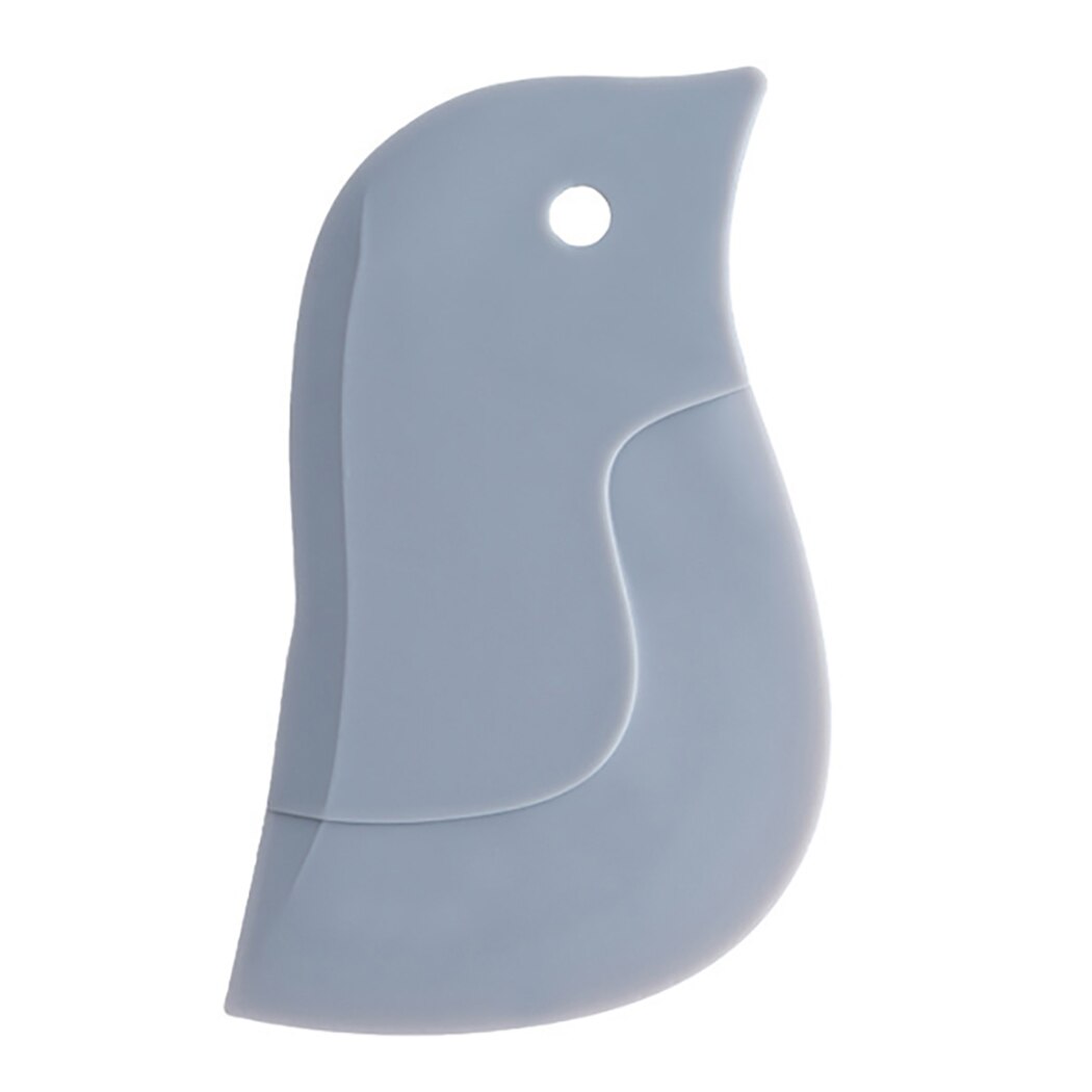 1pcs Cute Penguin Style Soft Scraper Kitchen Multi-functional Scraper Oil Scraper Tools 3 Colors: Blue