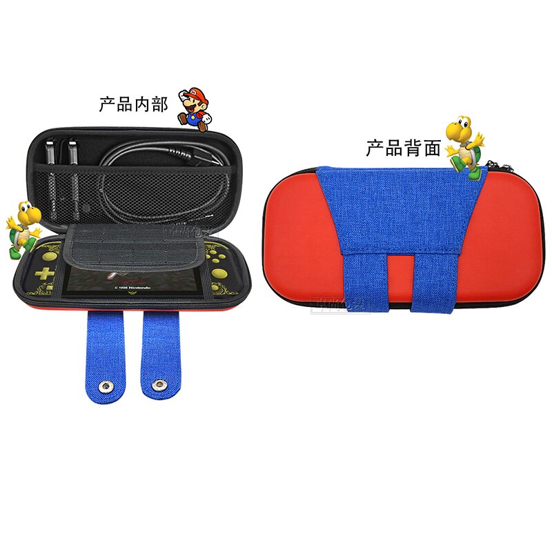 Switch Lite Mini Nintend Accessories Travel Carrying Bag NS Bag Case & Thumbsticks Grips Cap for NS for Switch Lite Crystal Film