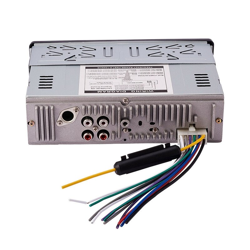 12V autoradio Radio Fm lecteur Mp3 o Support téléphone Bluetooth avec Port Usb / Sd Mmc voiture électronique intégré 1 Din
