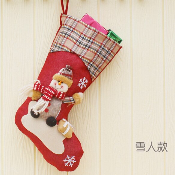 Kerst Kous Mini Sok Kerstman Candy Bag Xmas Tree Opknoping Decor: 2