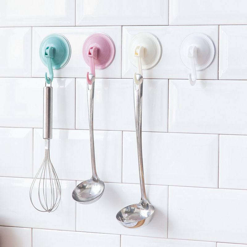 Ventosa para puerta de cocina, gancho con ventosa al vacío para colgar en la pared, de vidrio, sin perforaciones, U3, 2 uds.