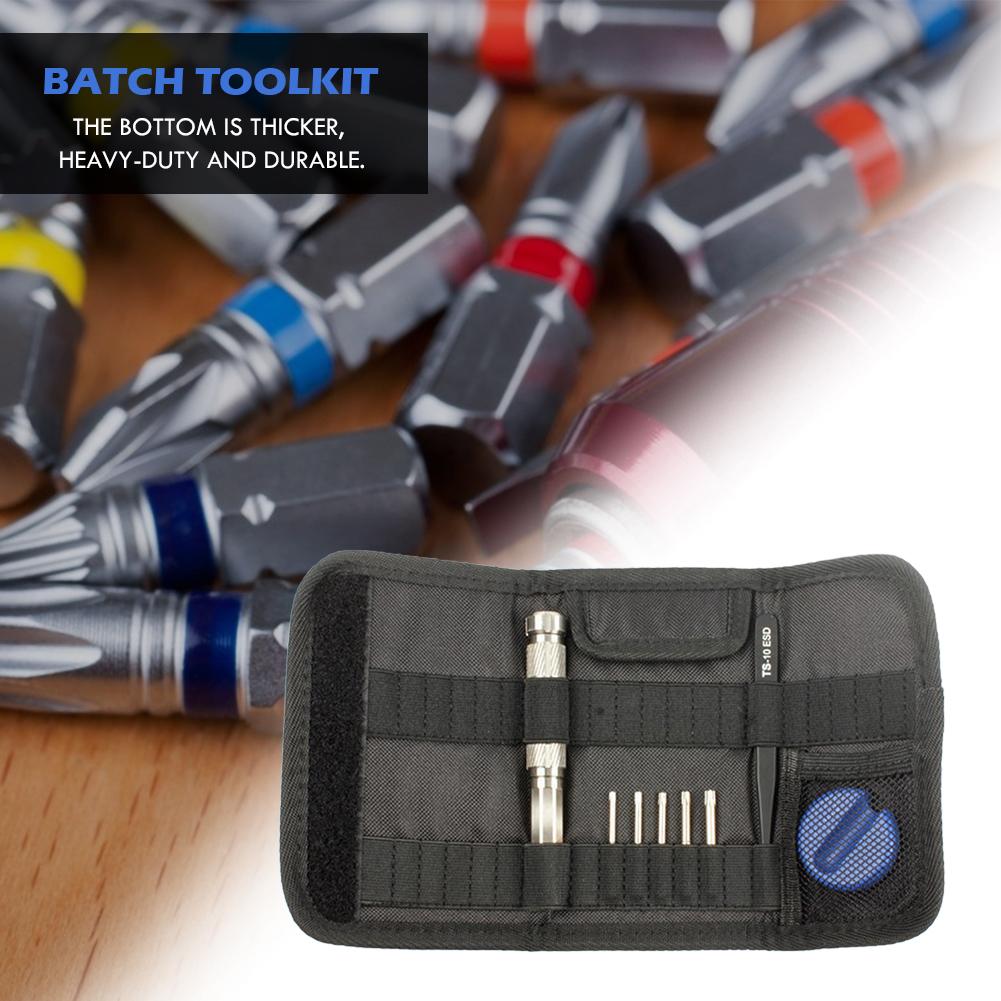 Waterproof 2 Layer Oxford Cloth Tool Bag Thickening Withstand Heavy Weight Folding Roll Bag Screwdriver Toolkit Storage Bag