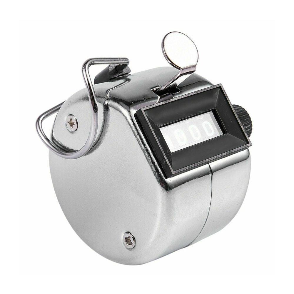 Mini Digital Hand Tally Counter 4 Digit Number Manual Hand Held Tally Counter Manual Counting Golf Clicker 0-9999