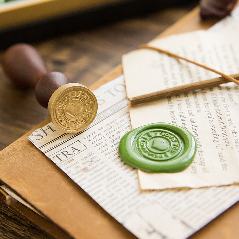 Retro voks segl stempel sæt med ske voks til diy scrapbog lykønskningskort postkort bryllupsfest invitation kort voks værktøjssæt