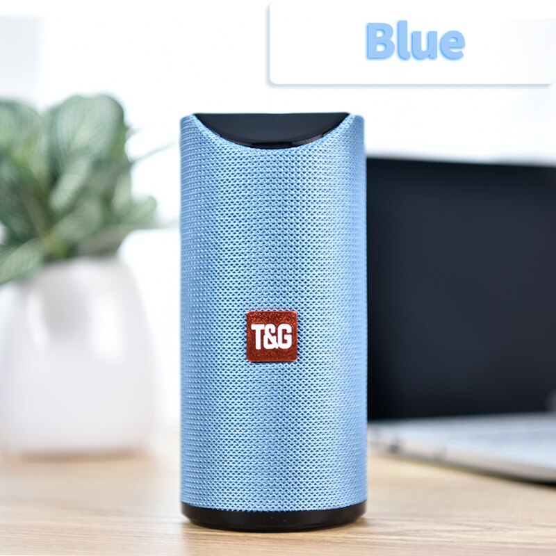 Bluetooth kaiutin kannettava ulkokaiutin langaton mini kolonnistereo musiikki surround-tuki subwoofer älykaiuttimet som: Sininen