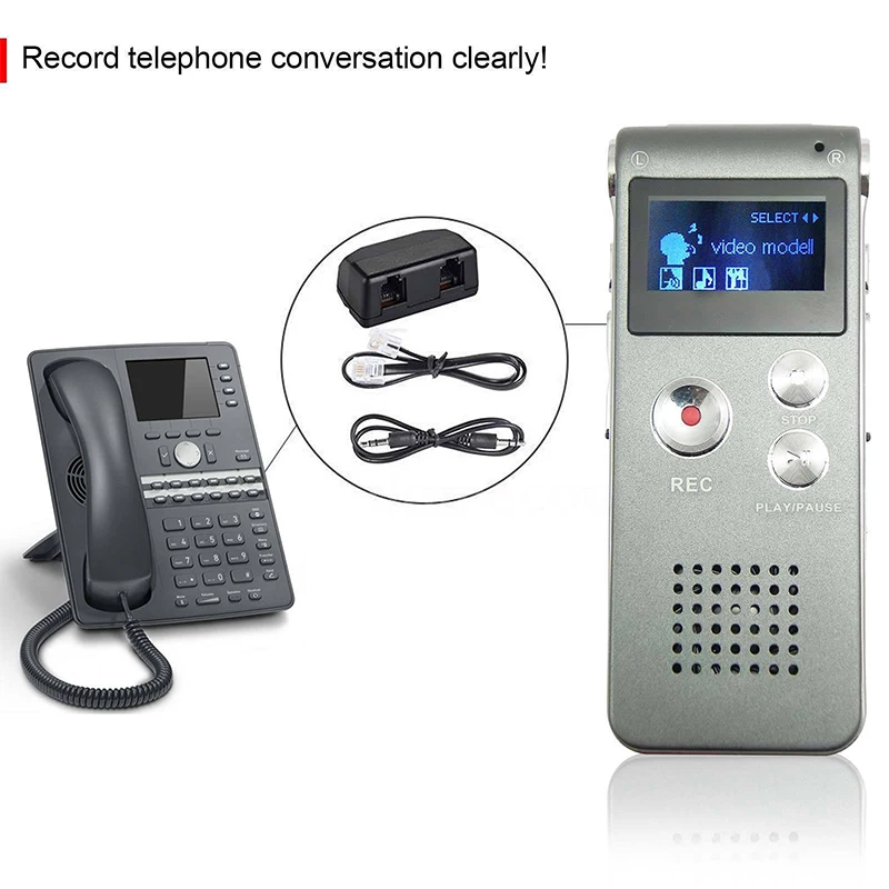 8GB Voice Recorder MP3 Player Mini Sound Audio Recorder Mini USB Flash Drive Recording Dictaphone