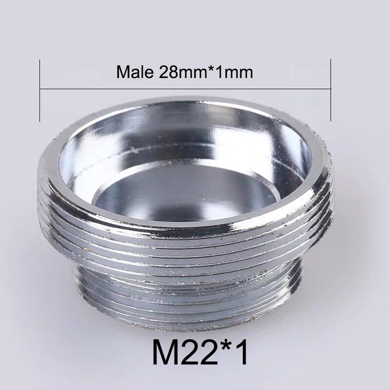 Koper Vernikkeld M22 Reducer Kraan Adapter 16 18 20 22 24 26 28 30mm Mannelijke Vrouwelijke Keuken Badkamer messing Water Tape Joint: Lavendel