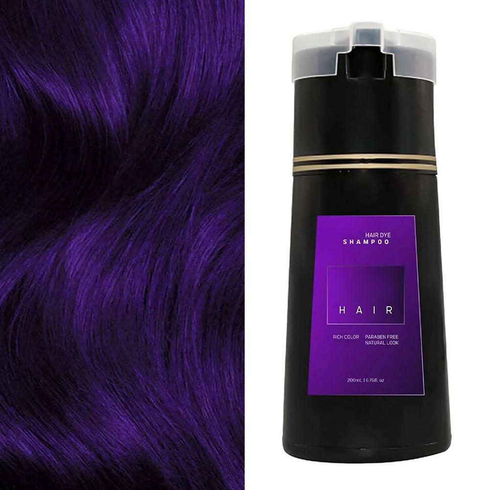 Haarkleurshampoo voor grijs haar 3-in-1 zwarte haarverfshampoo voor dames heren Natuurlijke kruidenveiligheid Voedende haarverzorgingscrème