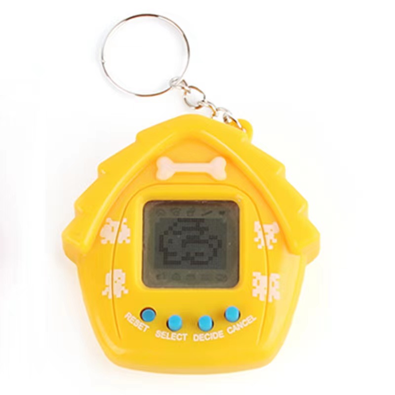 Electronic Pets Toys 90S Nostalgic Tamagotchies 49 Pets in One Virtual Cyber Pet Toy Funny Tamagochi Game Console Keyring: black