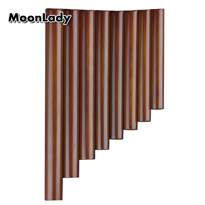 8 rør panfløyte pan piper treblåseinstrument kinesisk tradisjonelt musikkinstrument brun bambus panfløyte