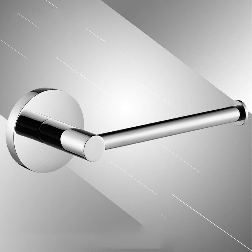 Jfbl wandgemonteerde toiletrolhouder gepolijst chroom roestvrij staal badkamer keuken papieren handdoekdispenser tissue roll hack
