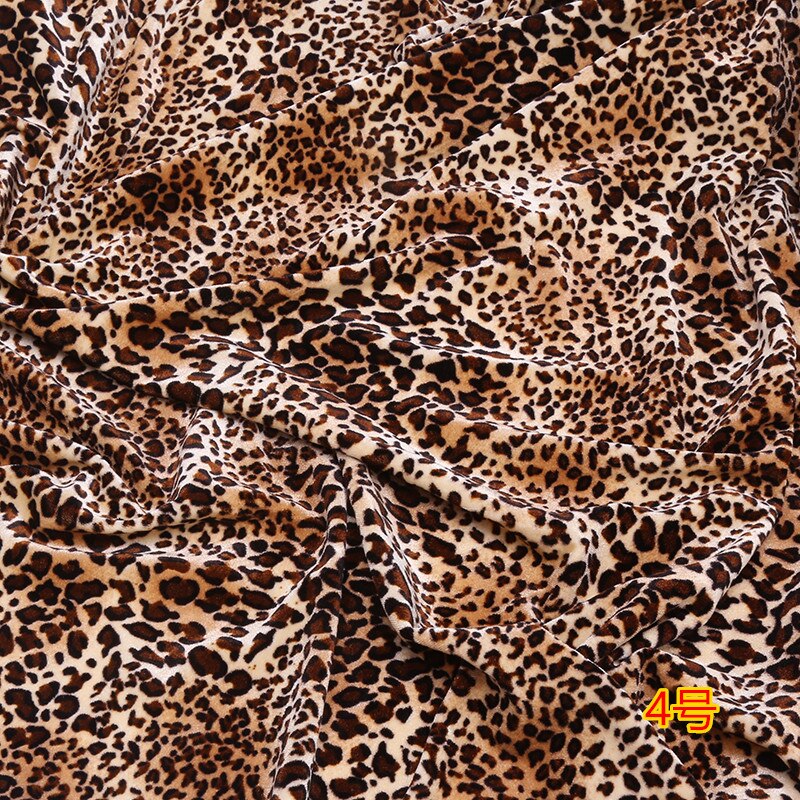 leopard print velvet stretch gold velvet fabric velvet dress dance dress clothing fabric