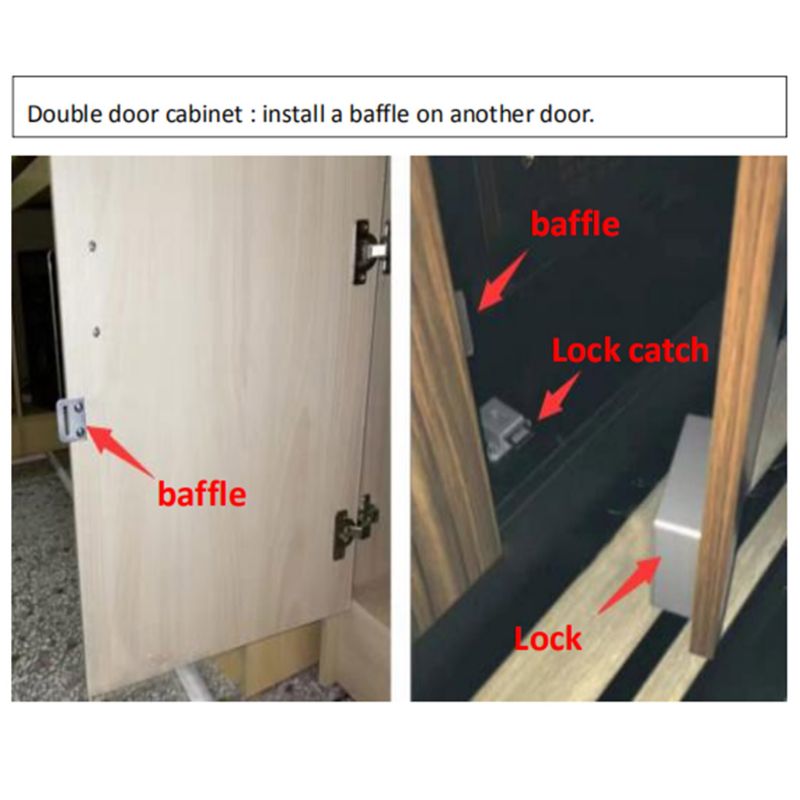 Punch-free Invisible Intelligent Sensor Drawer Lock File Cabinet Anti-theft Lock Wardrobe Shoe Cabinet Door RFID Lock