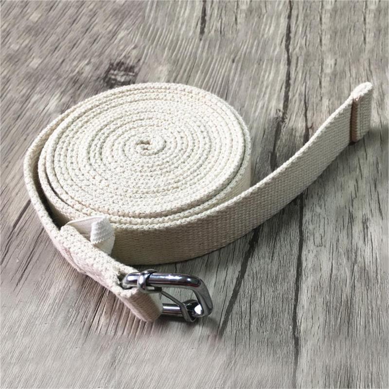 3m/9.8ft dames yoga stretch band d-ring riem fitness oefening gym touw figuur taille been weerstand fitness banden katoen