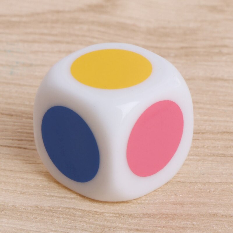 10Pcs 15Mm Multicolor Acryl Cube Dice Kralen Zes Zijden Draagbare Tafel Games Speelgoed