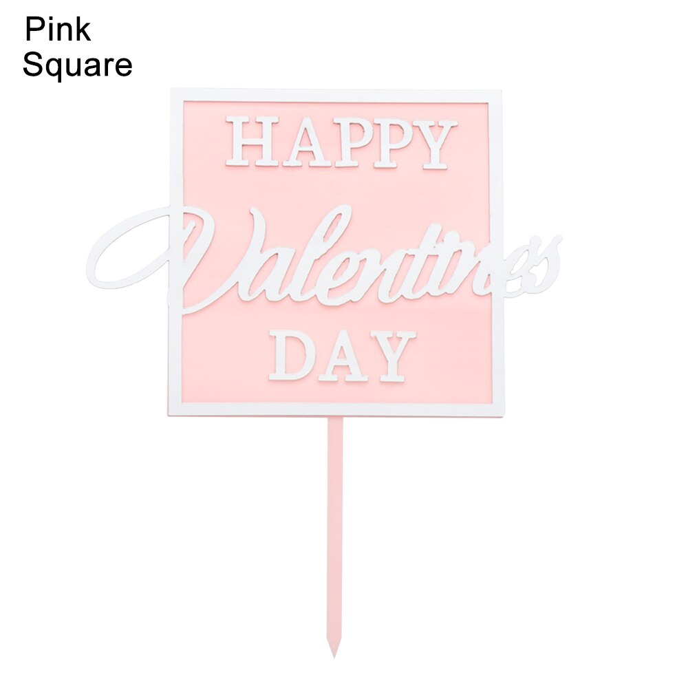 Décoration de gâteau pour la saint-valentin, décoration de Cupcake pour anniversaire, mariage, fête de la saint-valentin, 1 pièce: 4