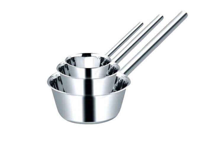 Louche à eau à Long manche en acier inoxydable, ustensile de cuisine, grande cuillère à eau, vaisselle pour les Chefs, outils spéciaux pour ustensiles de cuisine