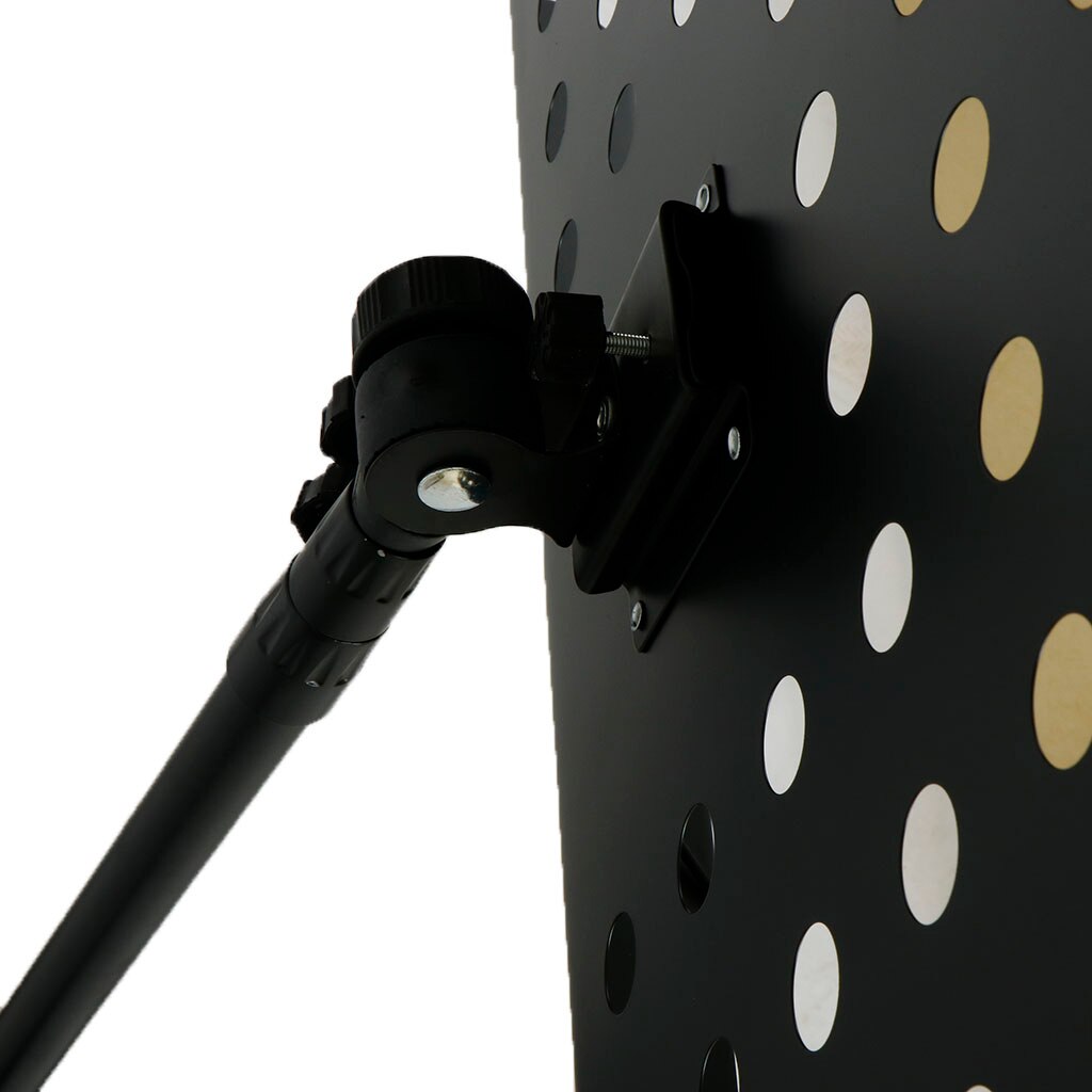 Foldable Sheet Music Stand, Adjustable Height 80-140cm, Black