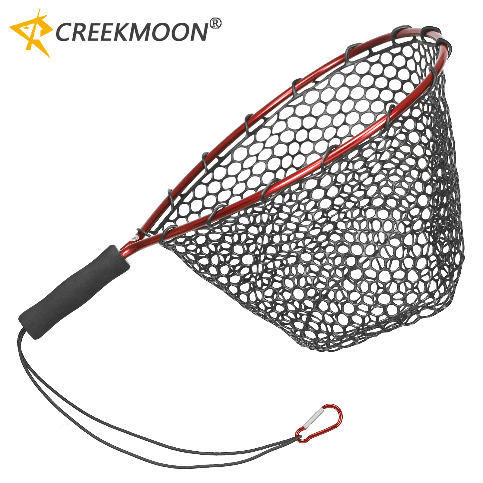 Red de aterrizaje de pesca de silicona suave, herramientas de pesca con poste de aleación de aluminio, malla de mano pequeña, trampa de red de fundición plegable, redes de pesca