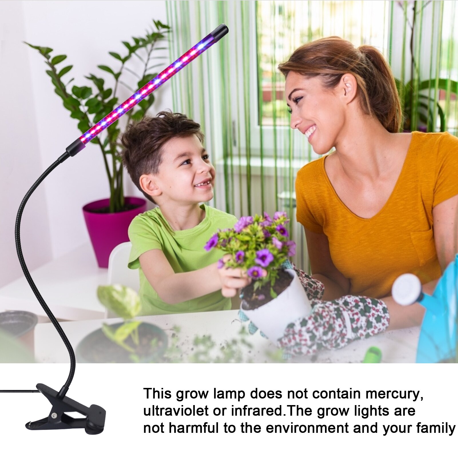 LED Grow Light USB LED Plant Lamp Full Spectrum Phyto Lamp For Indoor Vegetable Flower Seedling 20 LEDs