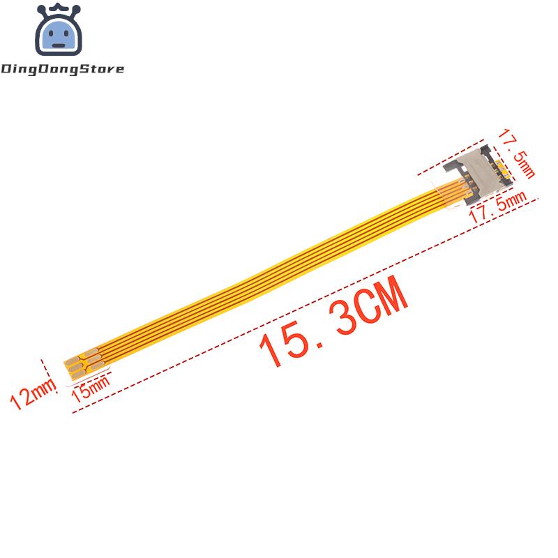1Pc SIM Card Extension Cable 2FF SIM Standard Reverse Extension Cord Mobile Phone Signal Extension Cord