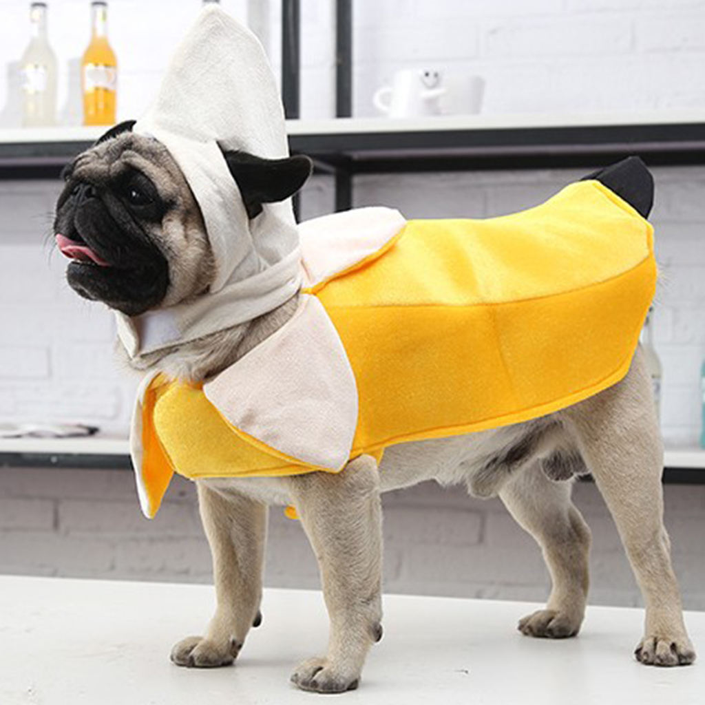 Hond Jassen Jassen Banaan Tuniek Grappig Fancy Dress Halloween Kostuum Partij Doek