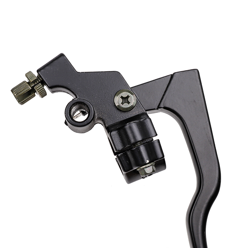 Levier d'embrayage de guidon en alliage d'aluminium noir, pour Pit Dirt Bike Pitbike moto ATV, câble de levier de frein et d'embrayage, soutien-gorge avant