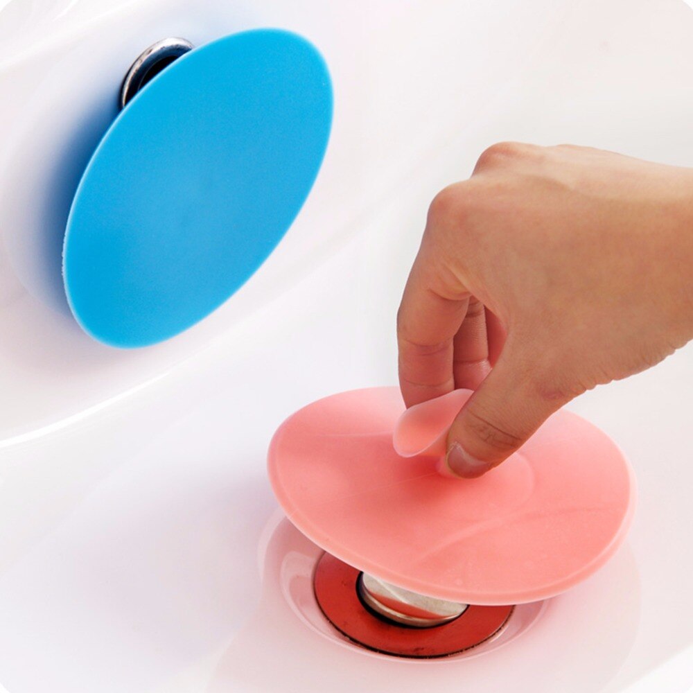 1Pcs Drain Plug Cirkel Silicon Badkamer Lekkage-Proof Stopper Sink Water Stekker Rubber Pvc Wastafel Gootsteen Bad stopper