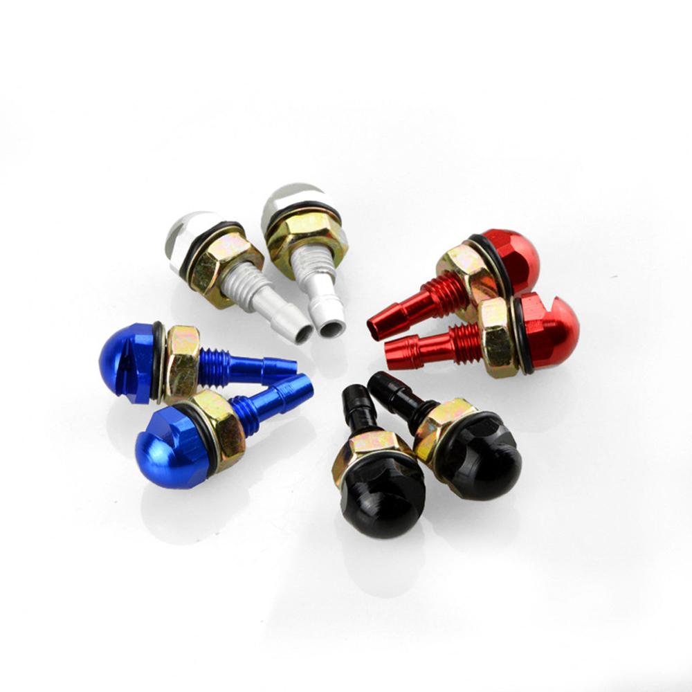 2Pcs Universal Aluminum Alloy Car Windscreen Washer Wiper Sprayer Auto Wiper Jet Nozzle Fan-Shaped Car Cleaning Nozzle