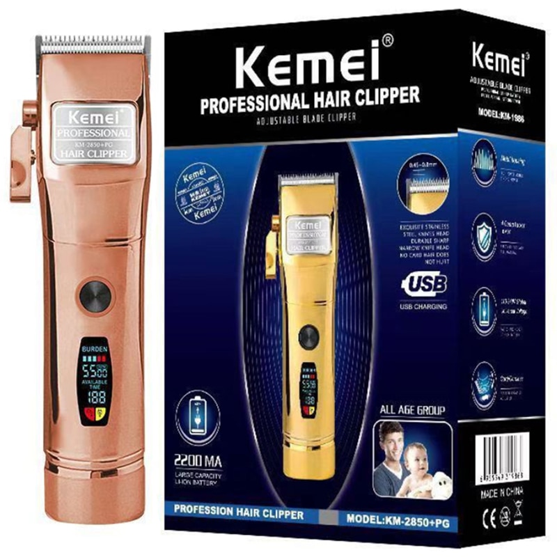 hair clipper adjustable beard hair trimmer taper lever rechargeable cordless electric hair cutter tool machine