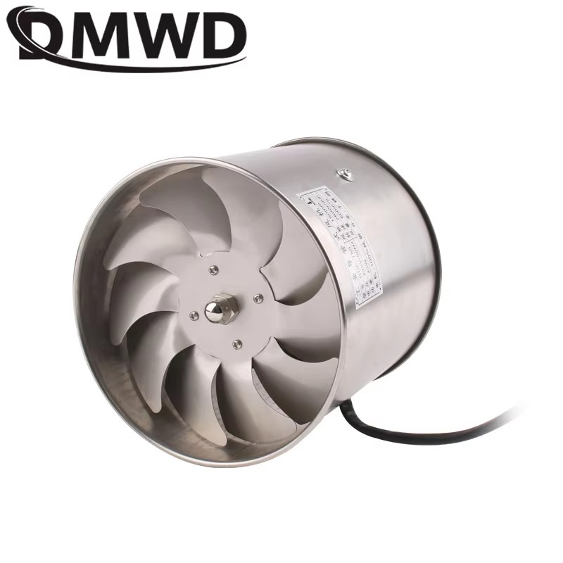 4/6 inch afzuigventilator roestvrij staal booster 6 ''toilet keuken hangende muur raam kanaalventilator luchtventilator afzuigventilator 45W: S / Gemengde kleur