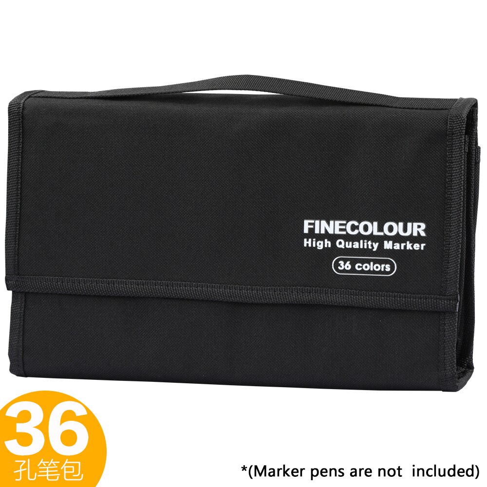 FINECOLOUR Marker Pen Case Large Zipper Bags for Art Marker Fineliner Organized Portable Convinient Pencil Case Art Supplies: 36