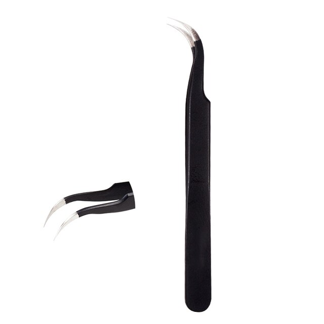 Gekleurde Wimper Pincet Voor Extensions Professionele Rvs Lash Pincet Set Make-Up Tool Wimper Extension Supplies: Oranje