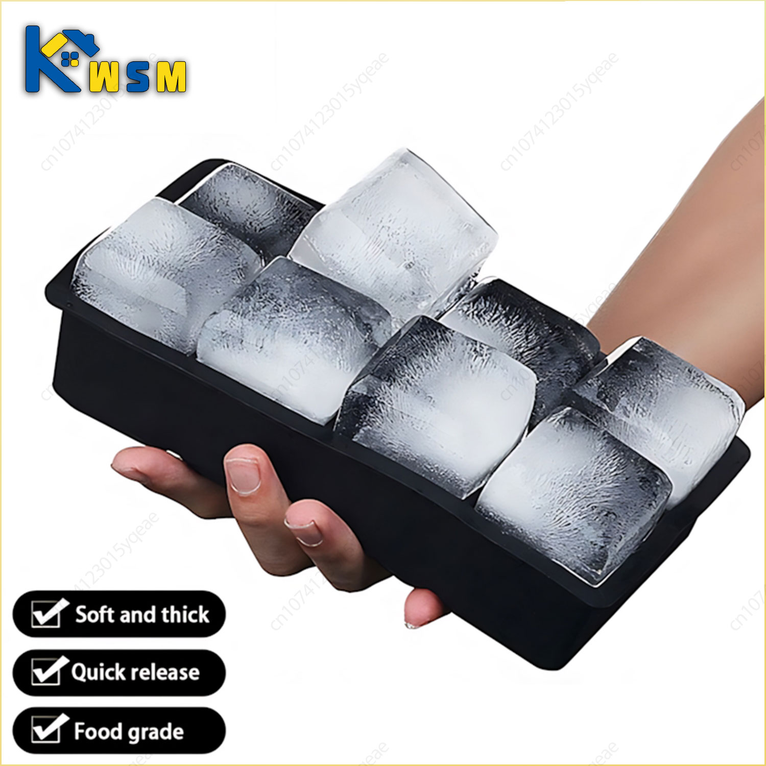Moldes para cubitos de hielo de silicona, moldes esféricos para cubitos de hielo, máquina para hacer cubitos de helado, moldes reutilizables para cubitos de hielo y whisky, 4/6/8/15 rejillas