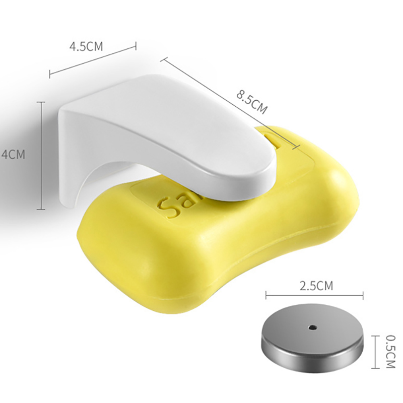 Portasapone magnetico Portasapone creativo a parete Portasapone autoadesivo da appendere Portasapone di scarico Organizzatore da cucina per bagno: Default Title
