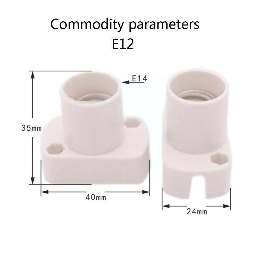 Douille à vis E12/E14, Mini socle de lampe, adaptateur d&#39;ampoule domestique, outils support de lampe K2Q4