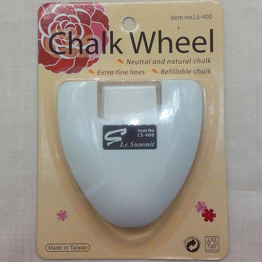 DIY Sewing Parts Chalk Wheel Three Colours --- Rosy red / Yellow / Blue/White Made in Taiwan